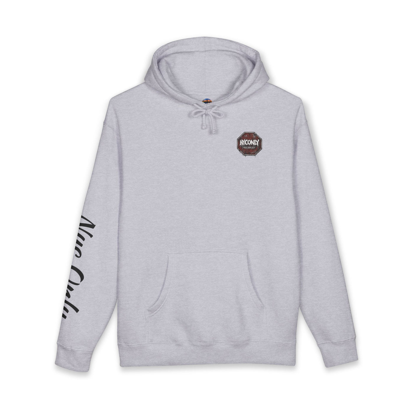 NYOnly Distressed Stop Sign Hoodie — New York City Streetwear Pullover