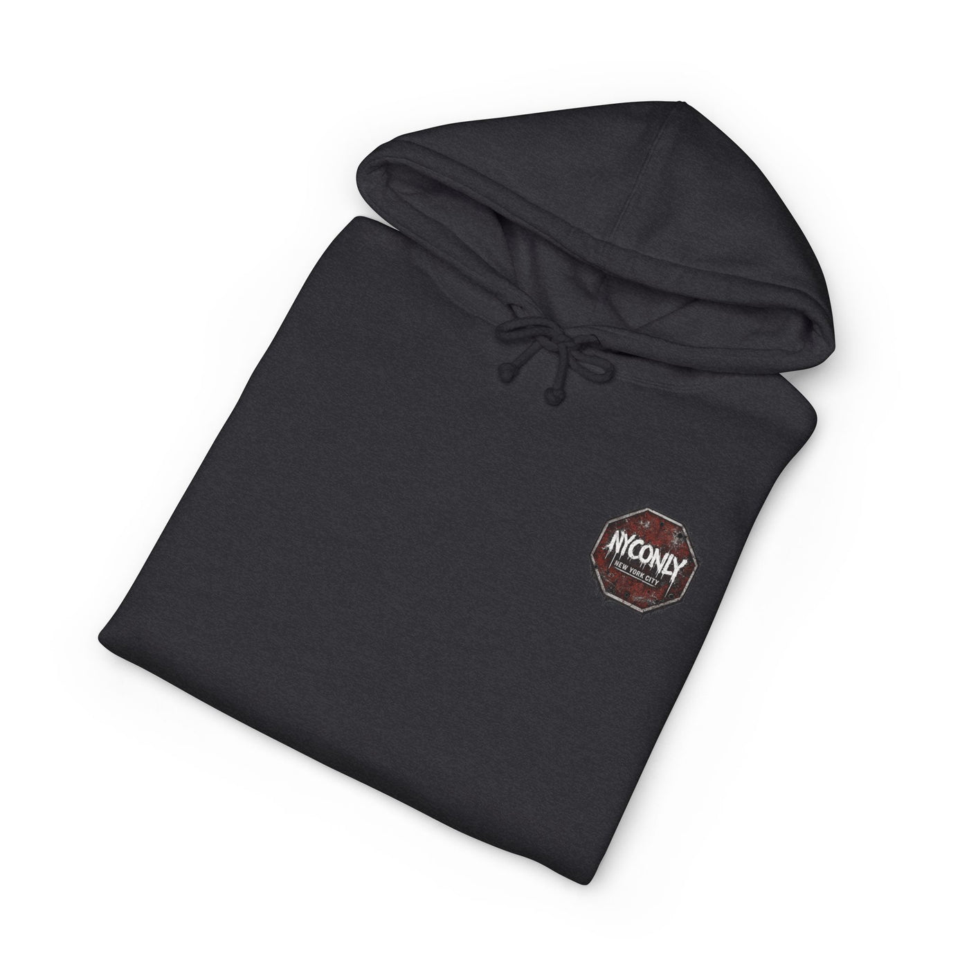 NYOnly Distressed Stop Sign Hoodie — New York City Streetwear Pullover