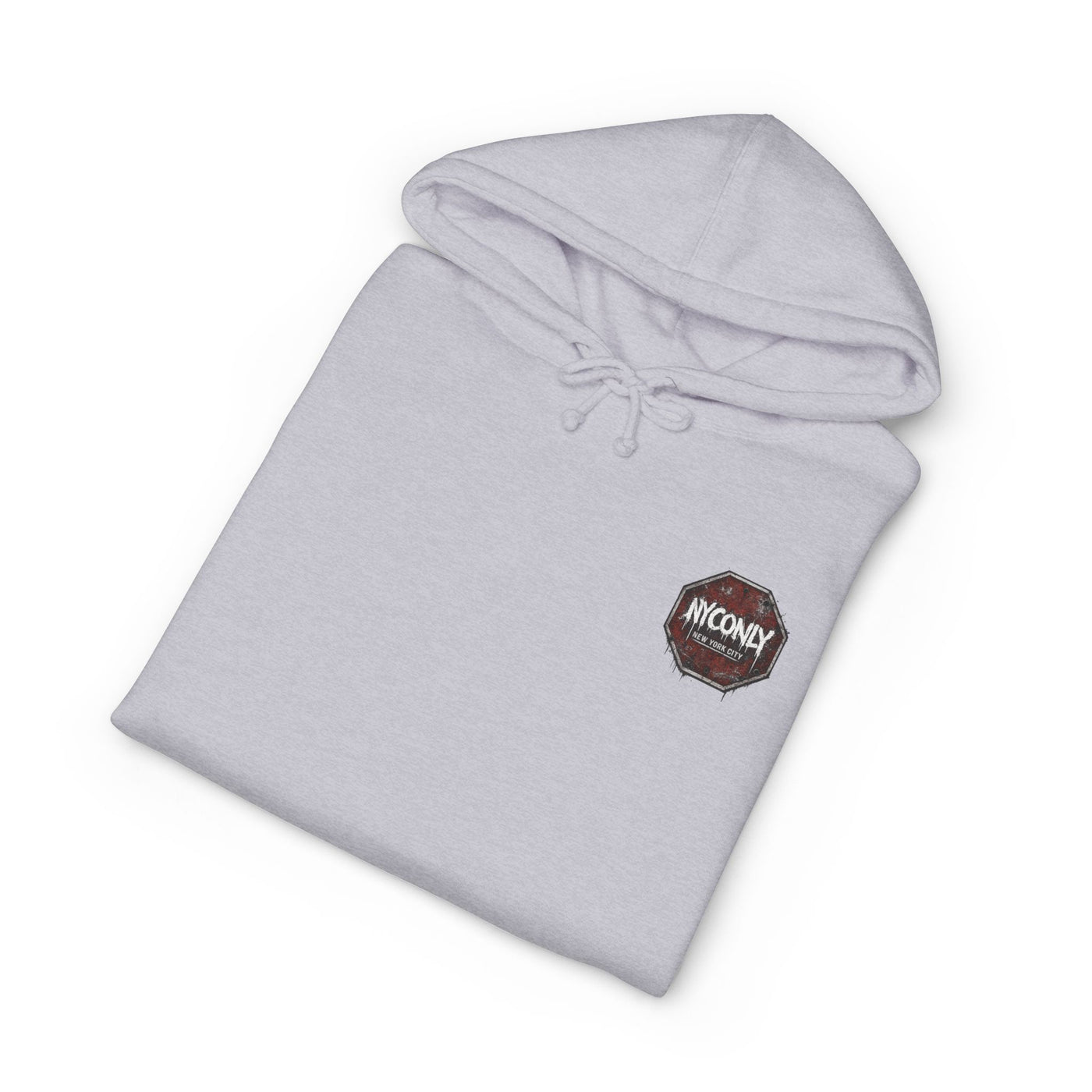 NYOnly Distressed Stop Sign Hoodie — New York City Streetwear Pullover
